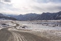 Chuysky tract in the mountains of Altai