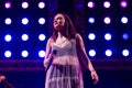 Chvrches electropop band perform in concert at Primavera Sound Festival