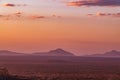 Chyulu Hills Mountains Range Sunset Sunrise Sundowner Landscapes Nature Clouds Sky In Kenya East African Royalty Free Stock Photo