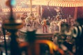 Ci\'s Steampunk Circus: Unreal Engine 5, Bokeh & Hyper-Detailed Mechanical Animals and Acrobats