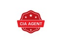 CIA Agent stamp,CIA Agent rubber stamp Royalty Free Stock Photo