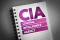 CIA - Central Intelligence Agency acronym Royalty Free Stock Photo