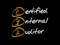 CIA - Certified Internal Auditor acronym