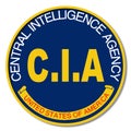 CIA Logo Mockup Over White Background Royalty Free Stock Photo