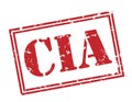 Cia red stamp Royalty Free Stock Photo