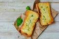 Ciabatta bread sandwich Royalty Free Stock Photo