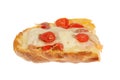 Ciabatta bruschetta isolated Royalty Free Stock Photo