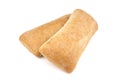 Ciabatta isolated on a white background Royalty Free Stock Photo