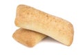 Ciabatta isolated on a white background Royalty Free Stock Photo