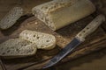 Ciabatta - Italian white bread Royalty Free Stock Photo