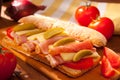 Ciabatta sandwich Royalty Free Stock Photo