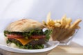 Ciabatta, White, Isolated, White Background, Food, Bread, Cheeseburger, Cheese, Hamburger, Meat, Lettuce, Beef, Bun, Burger, Grill