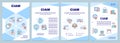 CIAM blue brochure template