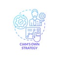 CIAM strategy blue gradient concept icon