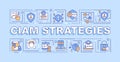 CIAM strategy word concepts light blue banner