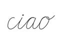 Ciao write calligraphy word, continuous line drawing. Greeting, hello on Italian language. Vector
