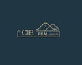 CIB Real Estate and Consultants Logo Design Vectors images. Luxury Real Estate Logo Design Royalty Free Stock Photo