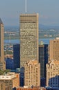 CIBC Tower in summer, Montreal, Canada Royalty Free Stock Photo