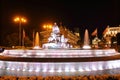 Cibeles fountain night cityscape Madrid Spain