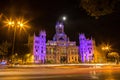 Cibeles Palace in Madrid Royalty Free Stock Photo
