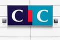 CIC logo on a wall Royalty Free Stock Photo