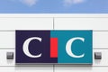 CIC logo on a wall Royalty Free Stock Photo