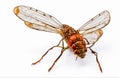 Cicada insect, cut out on white background Royalty Free Stock Photo