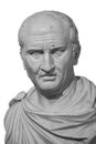Cicero, the greatest ancient roman orator, marble statue in front of Rome Old Palace of Justice, made in 19th century
