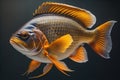 Cichlid fish in the aquarium. ai generative