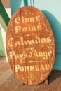 Cider and calvados sign Royalty Free Stock Photo