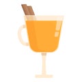 Cider cocktail icon cartoon vector. Season natural brew