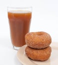 Cider and Donuts Royalty Free Stock Photo