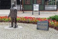 Jerzy Waldorff statue in Ciechocinek