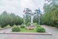 Memorial column to Romuald Traugutt erected in 1933 in Ciechocinek Royalty Free Stock Photo