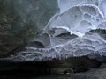 Cieling of ice cave in Alaska Royalty Free Stock Photo