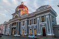 CIENFUEGOS, CUBA - FEBRUARY 11, 2016: Palacio de Gobierno Government Palace at Parque Jose Marti square in Cienfuegos Royalty Free Stock Photo