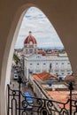 CIENFUEGOS, CUBA - FEBRUARY 11, 2016: Palacio de Gobierno Government Palace at Parque Jose Marti square in Cienfuegos Royalty Free Stock Photo