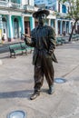 CIENFUEGOS, CUBA - FEBRUARY 10, 2016: Statue of Benny More in Cienfuegos, Cub Royalty Free Stock Photo