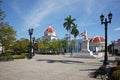 City Hall in Jose Marti Park, the UNESCO World Heritage main square of Cienfuegos, Cuba Royalty Free Stock Photo