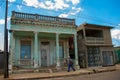 Cienfuegos, Cuba: Traditional colonial style house. View of the local street in the Cuban city.