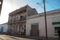 Cienfuegos, Cuba: View of the traditional local street in the Cuban city.