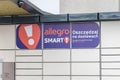 allegro smart logo and sign. allegro smart is program of free parcel shipping on allegro platform