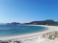 Cies Island, Islas Cies in spain. Beach tourism