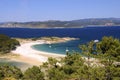 Cies Islands in Vigo, Spain. Royalty Free Stock Photo