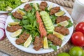 Cig kofte / Turkish Traditional Food. Traditional Turkish Raw Meat Royalty Free Stock Photo