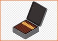 Cigar box vector Royalty Free Stock Photo