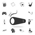 Cigar iconSet of Human weakness and Addiction element icon. Premium quality graphic design. Signs, outline symbols collection icon