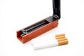 Cigarets darning appliance Royalty Free Stock Photo