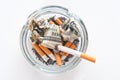 Cigarette in ashtray Royalty Free Stock Photo