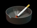 Cigarette on ashtray Royalty Free Stock Photo